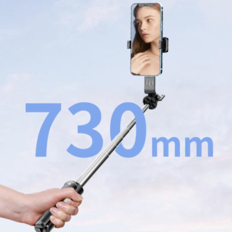 New P08Y pro v1 single light mini selfie stick tripod with bluetooth mobile phone holder portable selfie holder