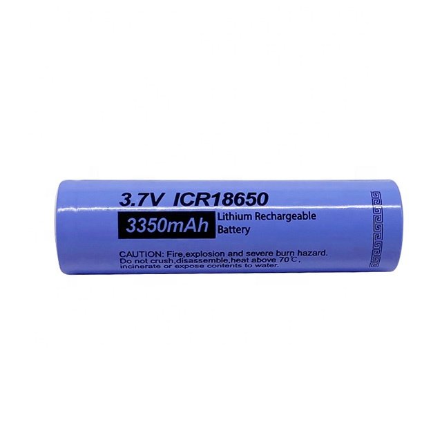 US CE certified 18650 lithium battery 3350mah large capacity 3.7V rechargeable battery