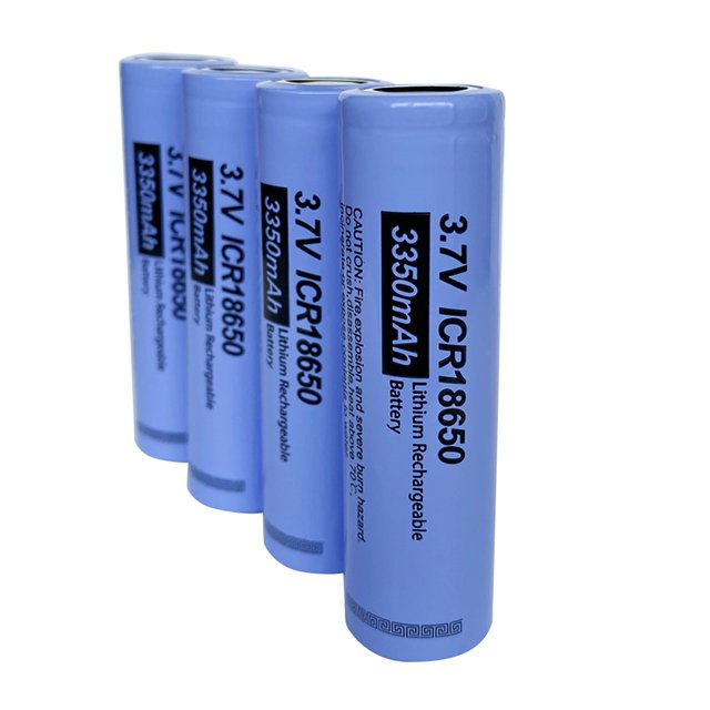 US CE certified 18650 lithium battery 3350mah large capacity 3.7V rechargeable battery