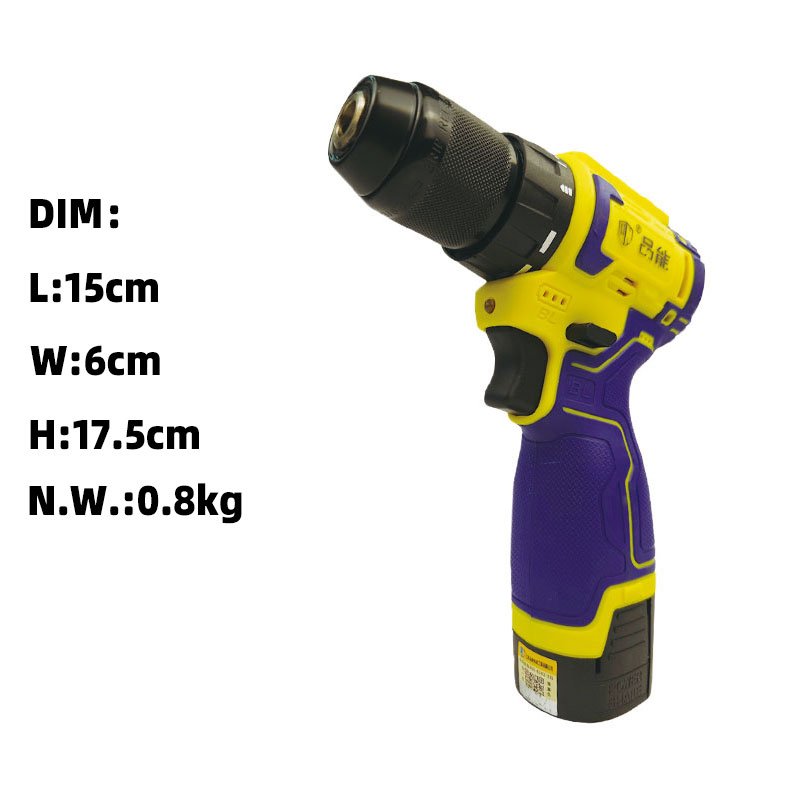 Pineng P1-2022 4 Battery Hand Tools Brushless Cordless Hand Drill Machine Set
