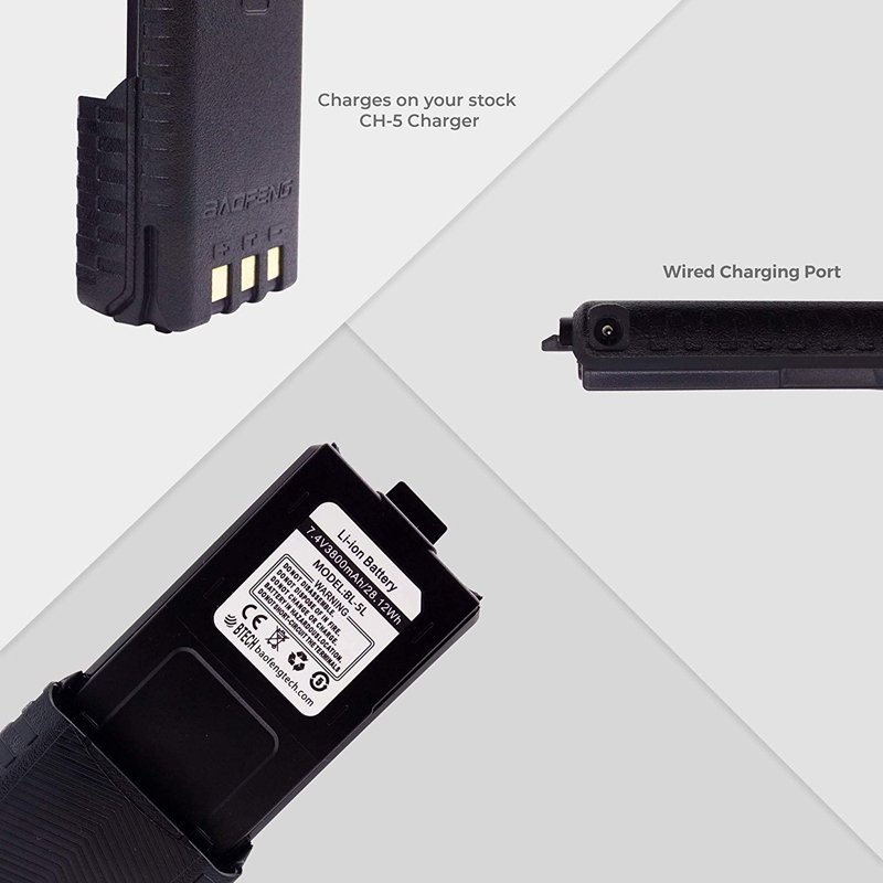 Original Baofeng Long 3800mAh Li-ion Extended Battery baofeng uv5r battery for BAOFENG UV-5R UV-5RA UV-5RE