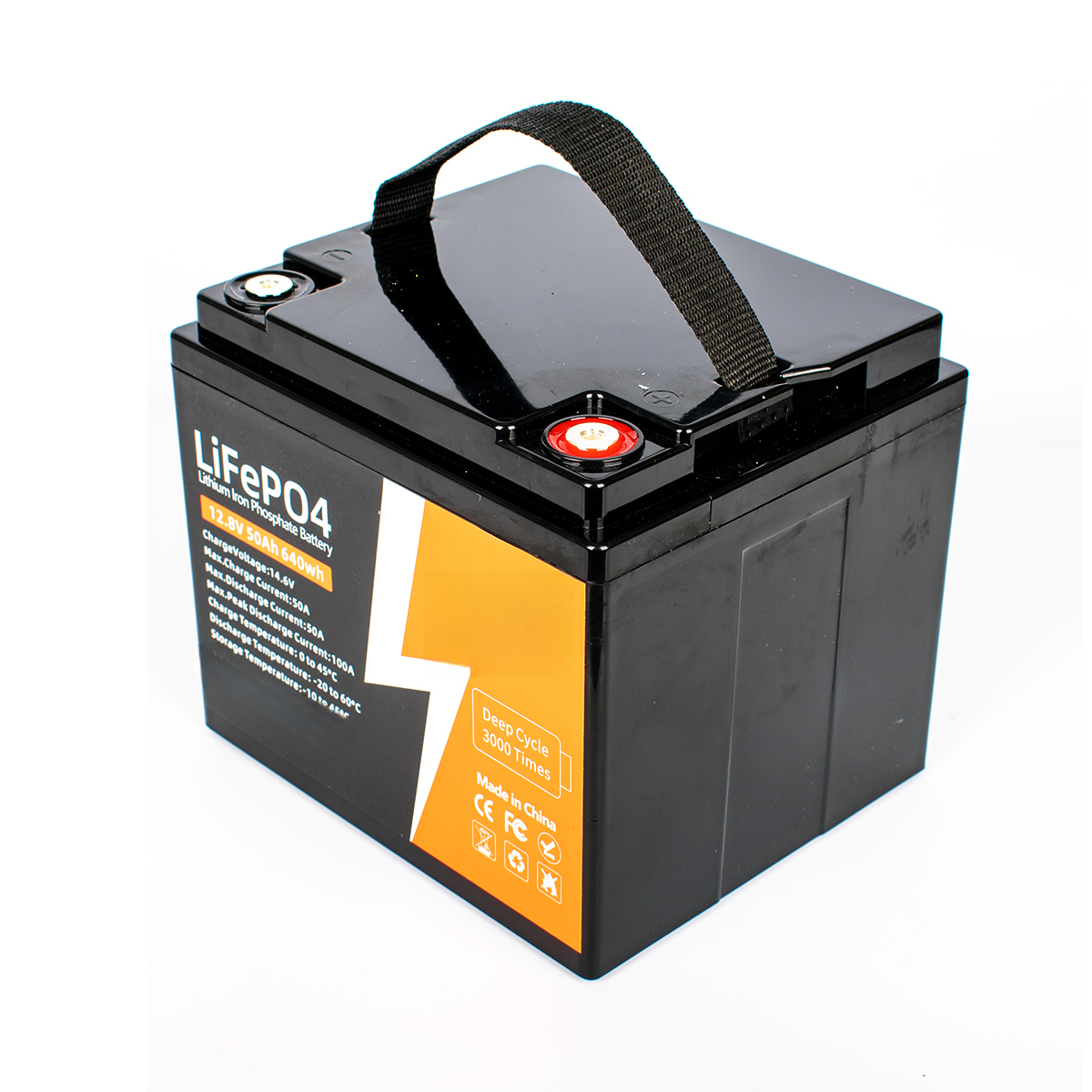 Rechargeable 12V 50Ah 100Ah 200Ah 300Ah 400Ah LiFePO4 Outdoor Battery Lithium Ion Battery Pack Deep Cycle Energy Storage Battery
