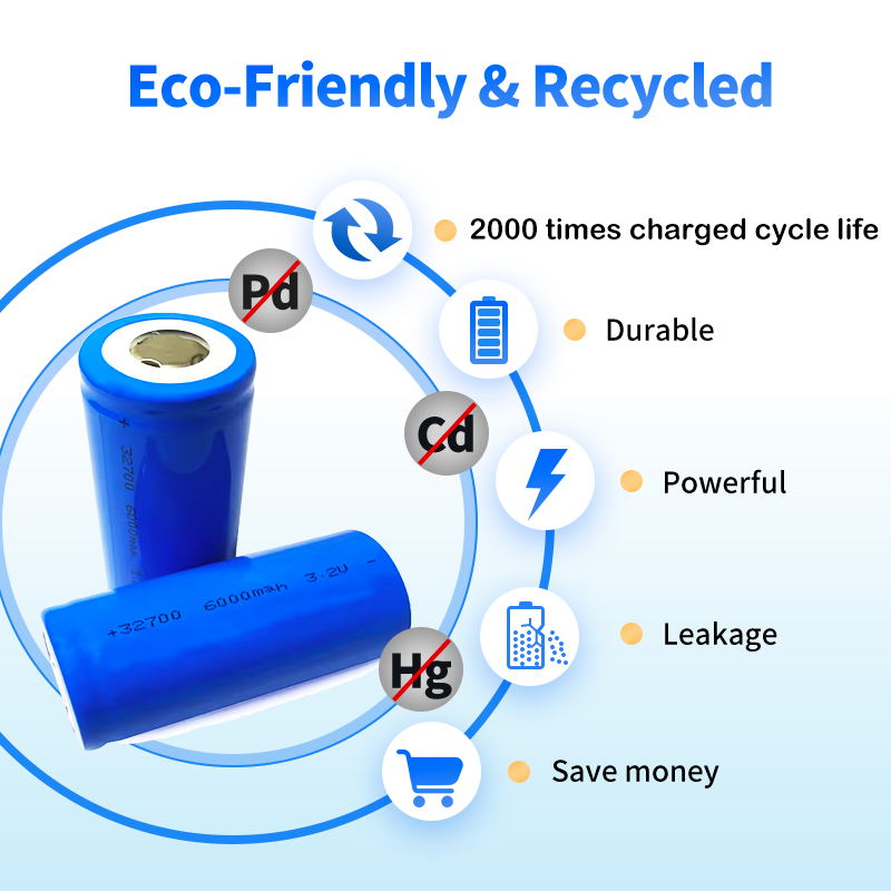 Grade A Lifepo4 32650 32700 3.2v 6000mah Rechargeable Battery For Solar Light Rechargeable Battery