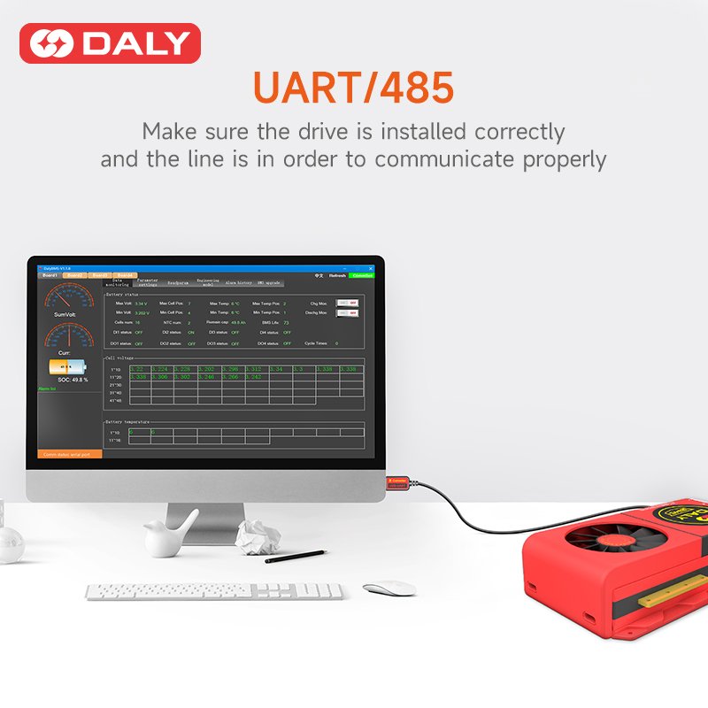 DALY WIFI module cloud RS485 CAN SOC DATA Remote Monitoring Uart communicatiion BMS Smart Accessory