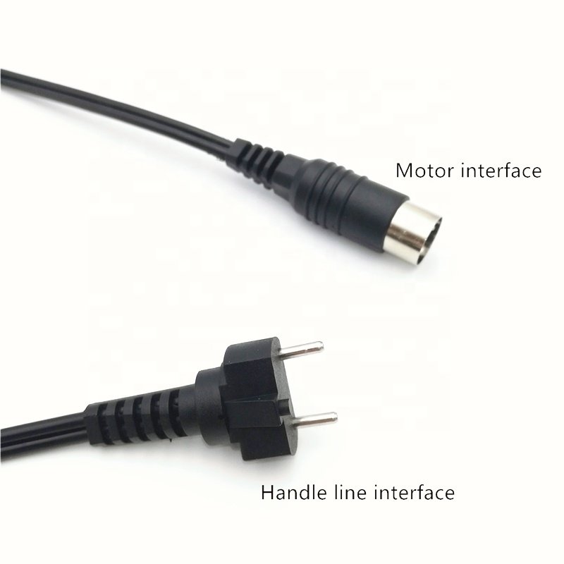2 Type 3-pin 9mm 6mm Strong 210 105 102L Handpiece Power Cable Electric Manicure Drill Accessories For Manicure machine