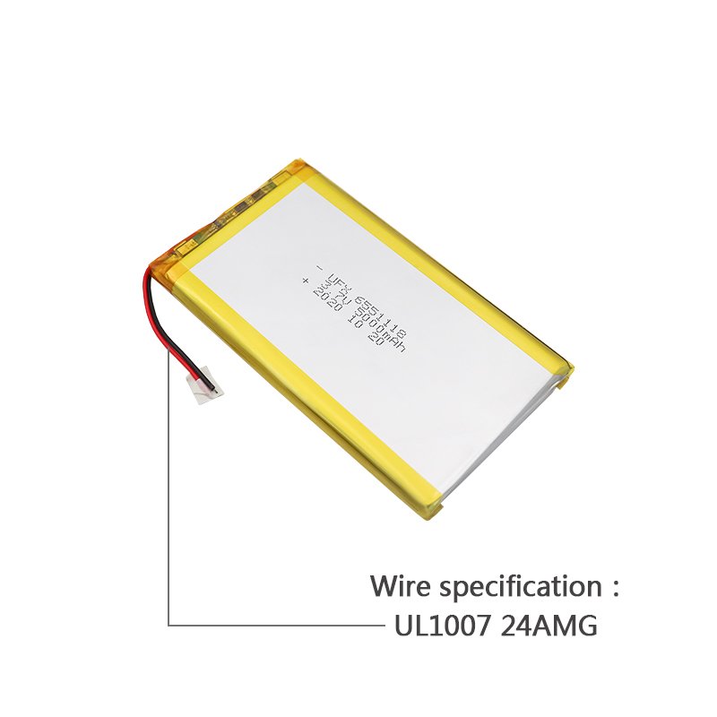 Rechargeable Lithium-ion Cell Manufacturer UFX 6551118 5000mAh 3.7V High Quality Rechargeable Battery