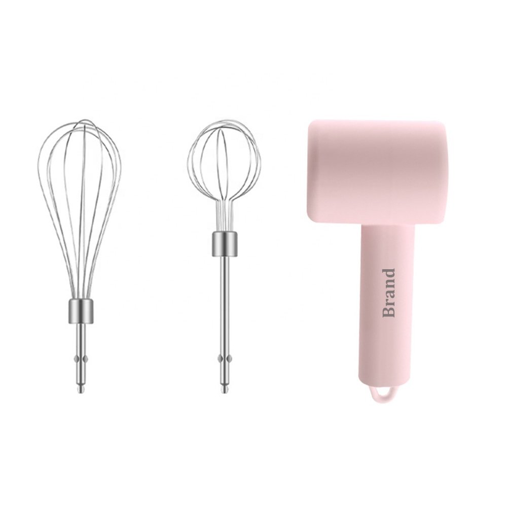 Logo Customized Home Hand Held Usb Charging High Power Function Eggrechargable Automatic Electric Hand Mixer