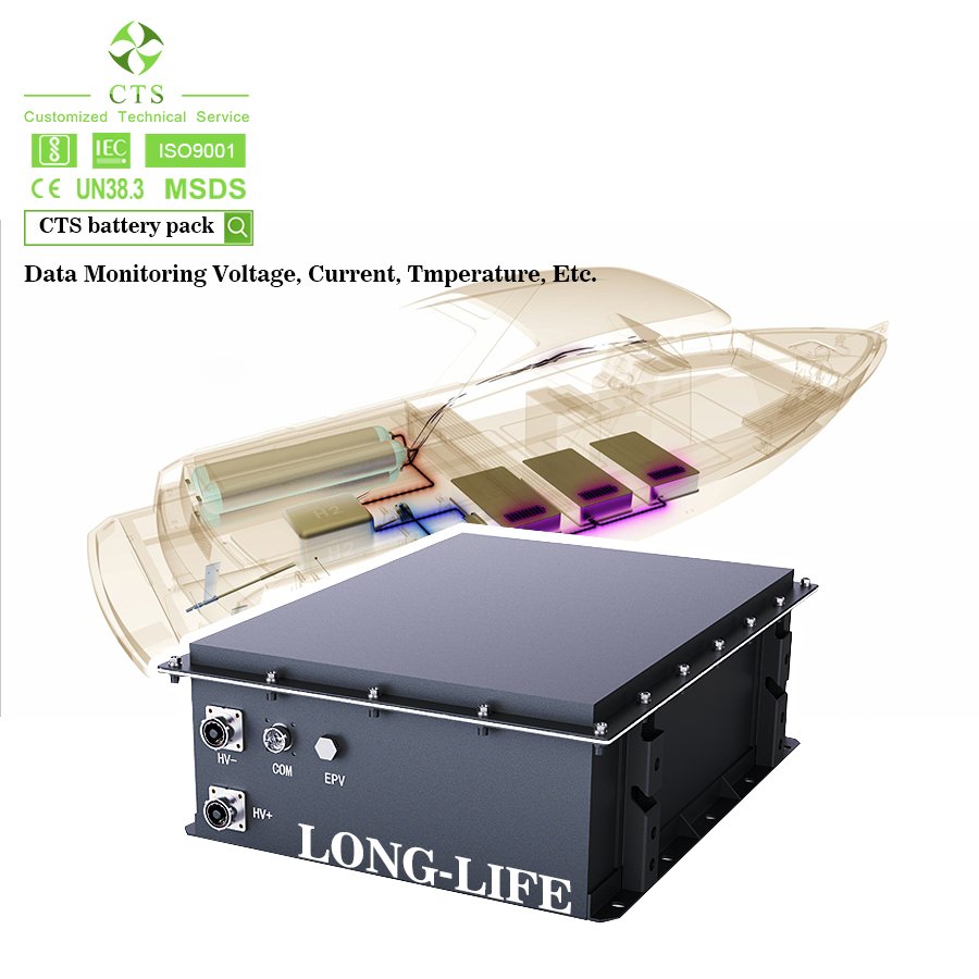 CTS Electric Boat Battery 96V 300V Speedboats Electric Marine batteries 144V100Ah Lifepo4 Battery Pack