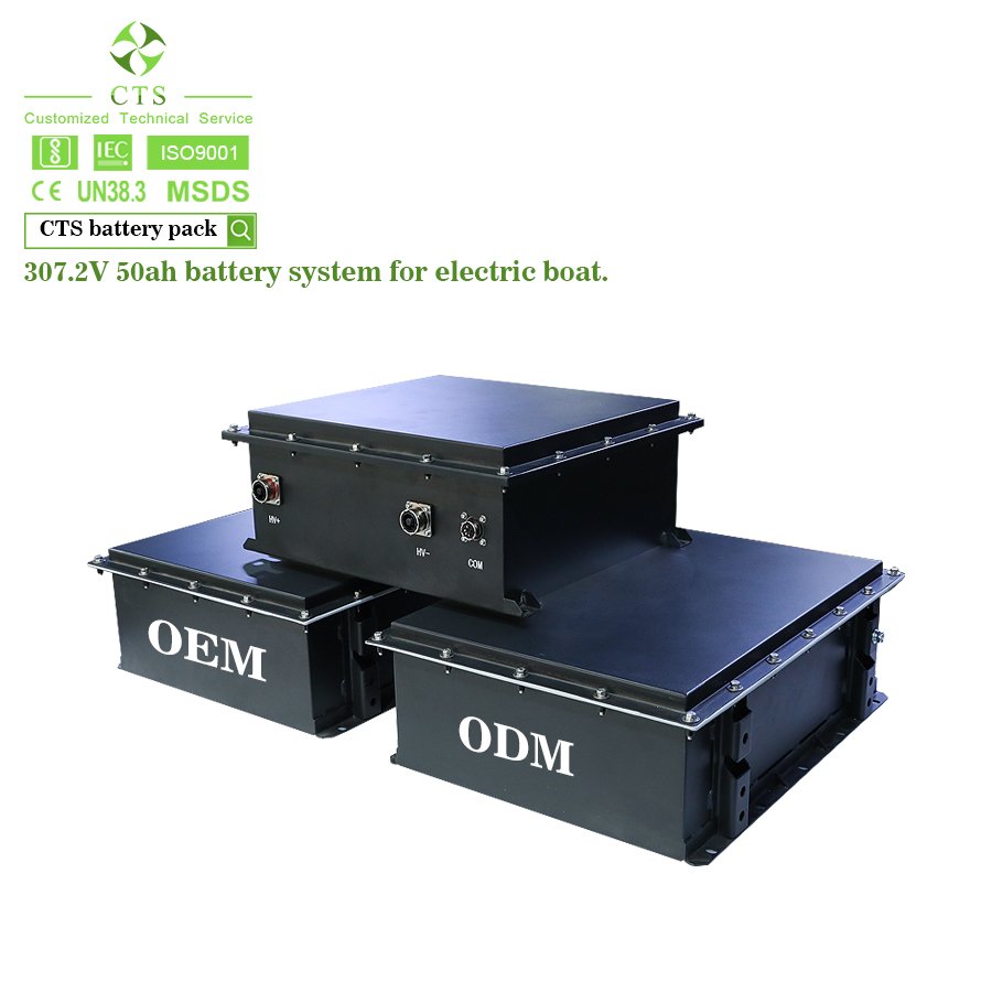 CTS Electric Boat Battery 96V 300V Speedboats Electric Marine batteries 144V100Ah Lifepo4 Battery Pack