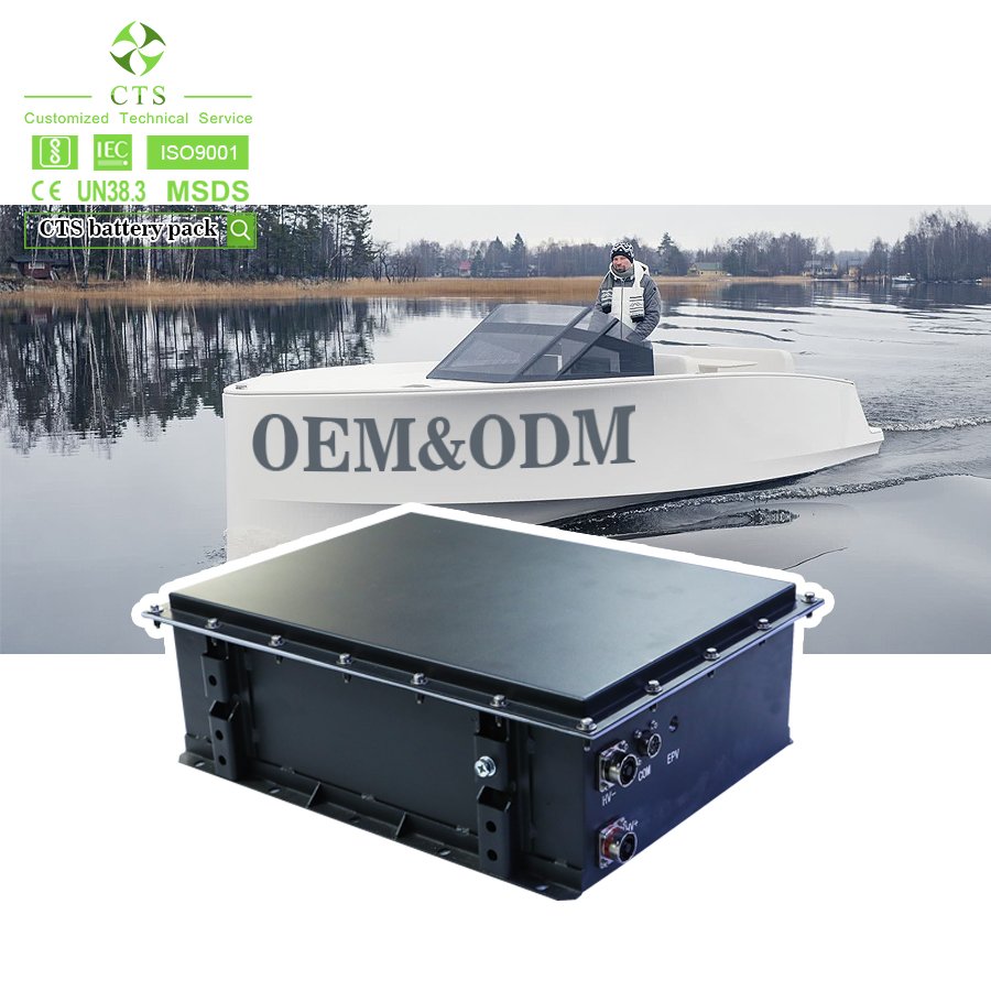 CTS Electric Boat Battery 96V 300V Speedboats Electric Marine batteries 144V100Ah Lifepo4 Battery Pack