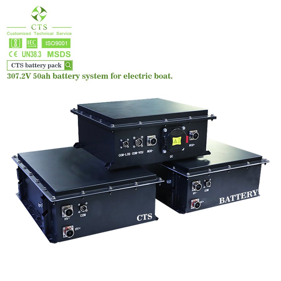 CTS Electric Boat Battery 96V 300V Speedboats Electric Marine batteries 144V100Ah Lifepo4 Battery Pack