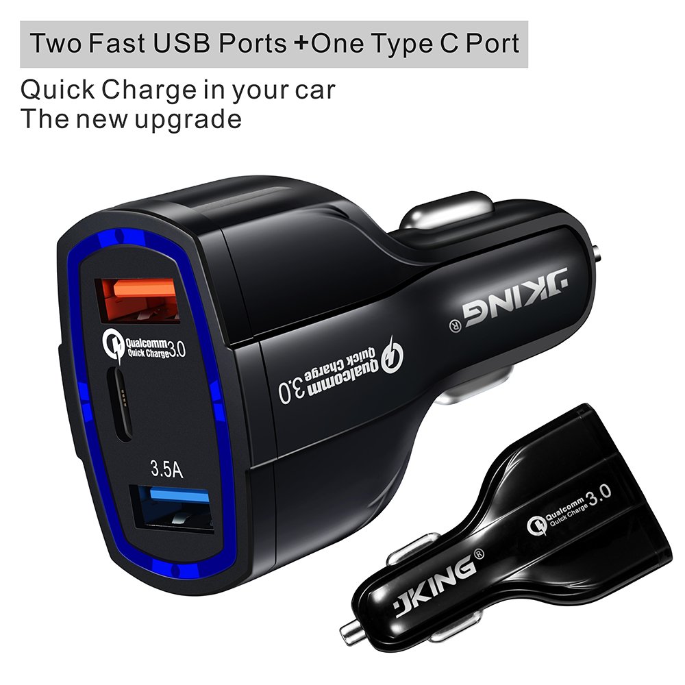 QC 3.0 USB Car Charger For iPhone 12 Pro Max Fast PD Phone Charger Quick Car Battery Charger