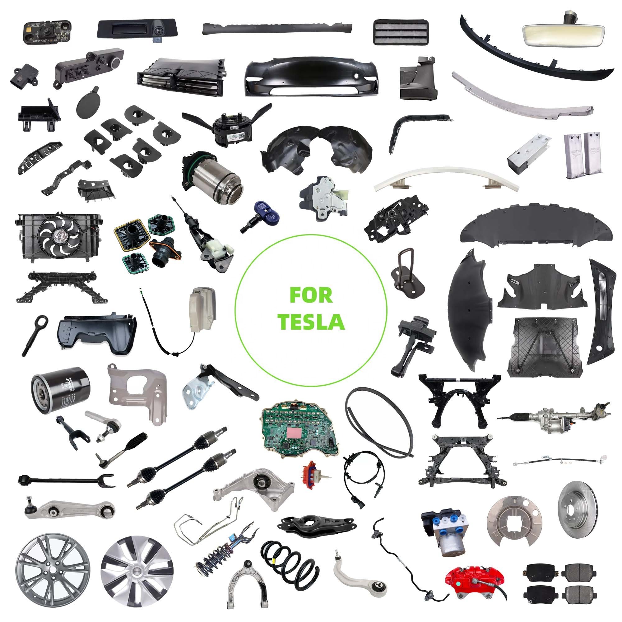 High Quality OEM ODM Auto Parts Wholesale Trending Top New Accessories for Tesla Model 3 Y S X Front & Rear Bumper HVAC