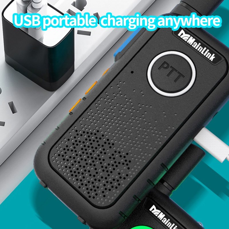 Micro Walkie Talkie Long Range Two Way Radio Handheld Radio Home Hotel Restaurant Beauty Salon PTT Walkie Talkie