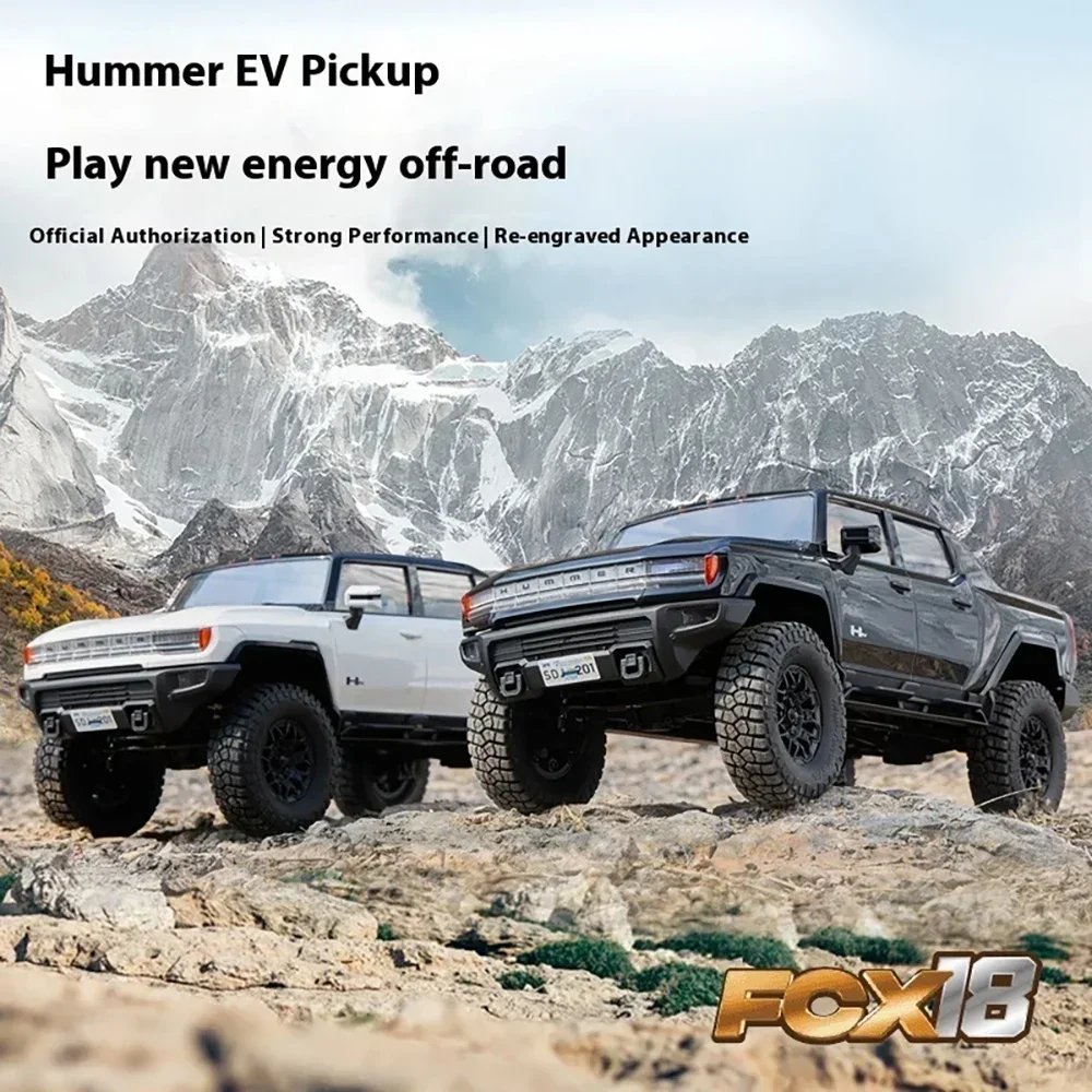 FMS FCX18 HUMMER EV Pickup Crawler 1/ RC Remote Control Model Car RTR 4WD Adult Children's Toys