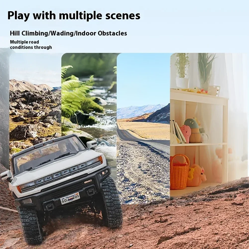 FMS FCX18 HUMMER EV Pickup Crawler 1/ RC Remote Control Model Car RTR 4WD Adult Children's Toys
