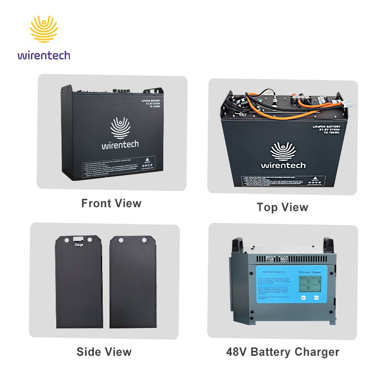 80V 400Ah 48V 750Ah Fast Delivery Lithium Battery 3 ton 5 ton Forklift Battery Deep Cycle Battery Watering System for Forklift