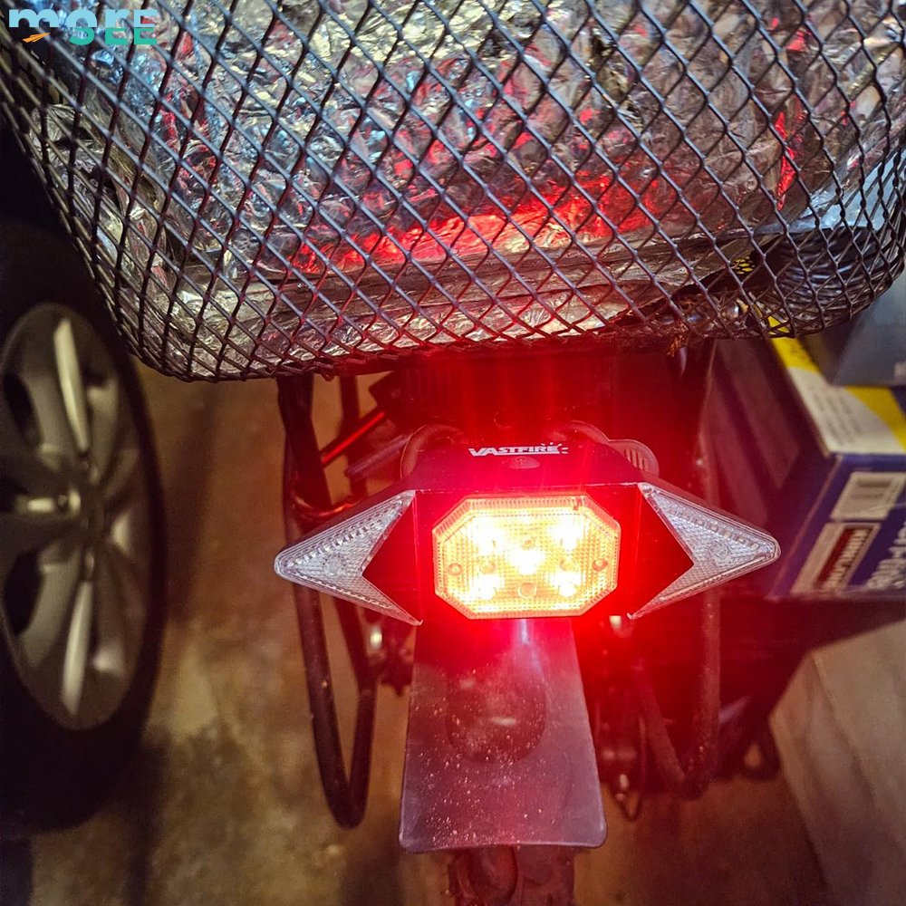 SeeMore Brand Waterproof Night Bike Accessories Rechargeable Rear Riding Bike Turn Signals Lights