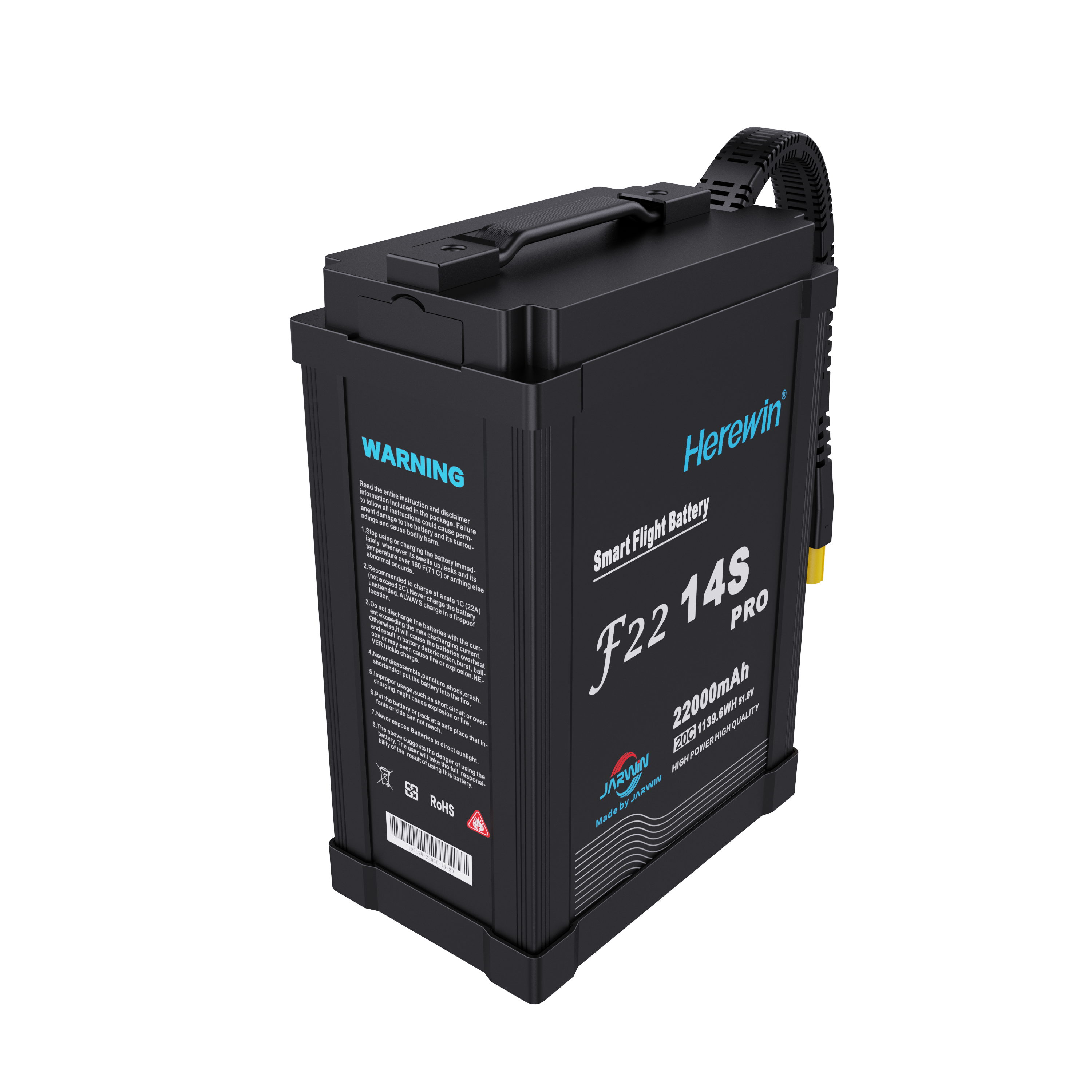 Lipo Battery 14S 25C 22Ah Smart Agriculture Spray Drone Accessories with 22000mAh Capacity