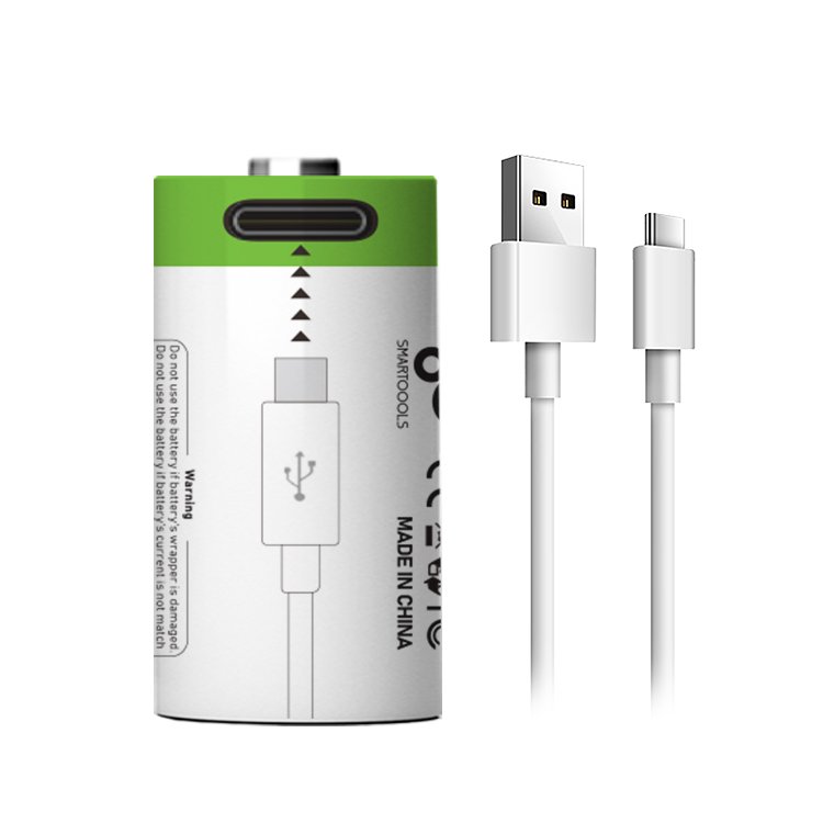 High quality CR2 Lithium-ion rechargeable battery 2pcs industrial 3.7V type-c usb lithium batteries for camera smart door locks