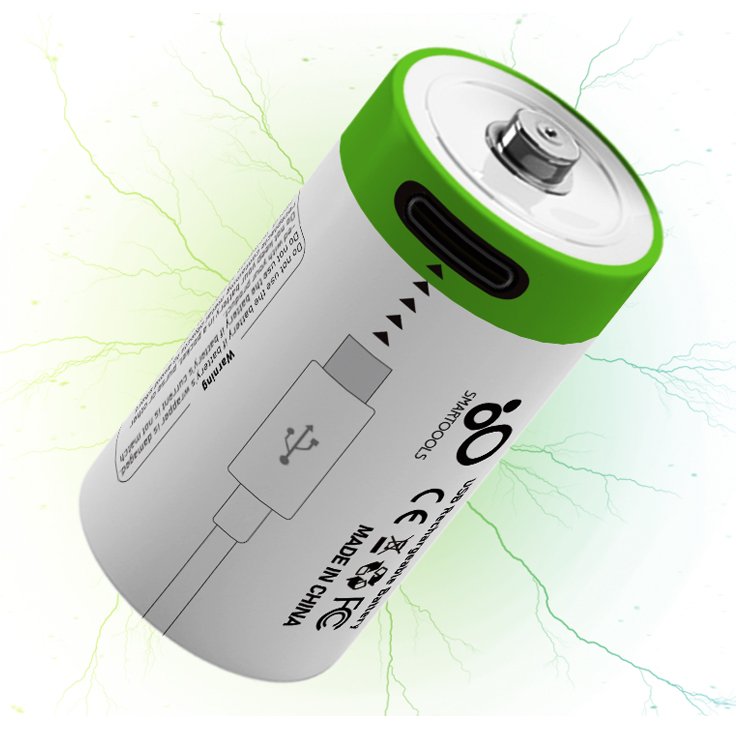 High quality CR2 Lithium-ion rechargeable battery 2pcs industrial 3.7V type-c usb lithium batteries for camera smart door locks