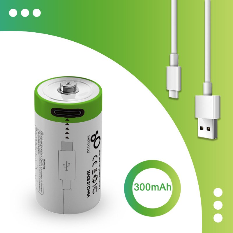 High quality CR2 Lithium-ion rechargeable battery 2pcs industrial 3.7V type-c usb lithium batteries for camera smart door locks