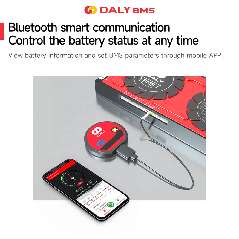 Daly Smart Bms Accessories Wifi BT Module LCD Display Screen UART 485 Cable CANBUS SOC Indicator Battery BMS LifePO4 16S 48V