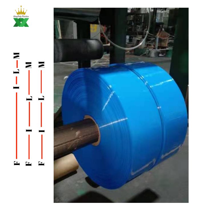PVC Pipe for Lithium Battery Covering blue Heat Shrink Wrap Tube Sleeve for Battery Assembly