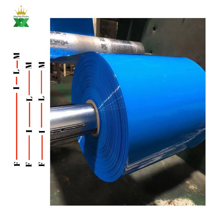 PVC Pipe for Lithium Battery Covering blue Heat Shrink Wrap Tube Sleeve for Battery Assembly