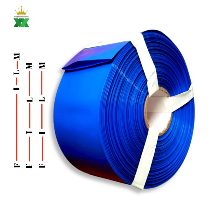 PVC Pipe for Lithium Battery Covering blue Heat Shrink Wrap Tube Sleeve for Battery Assembly