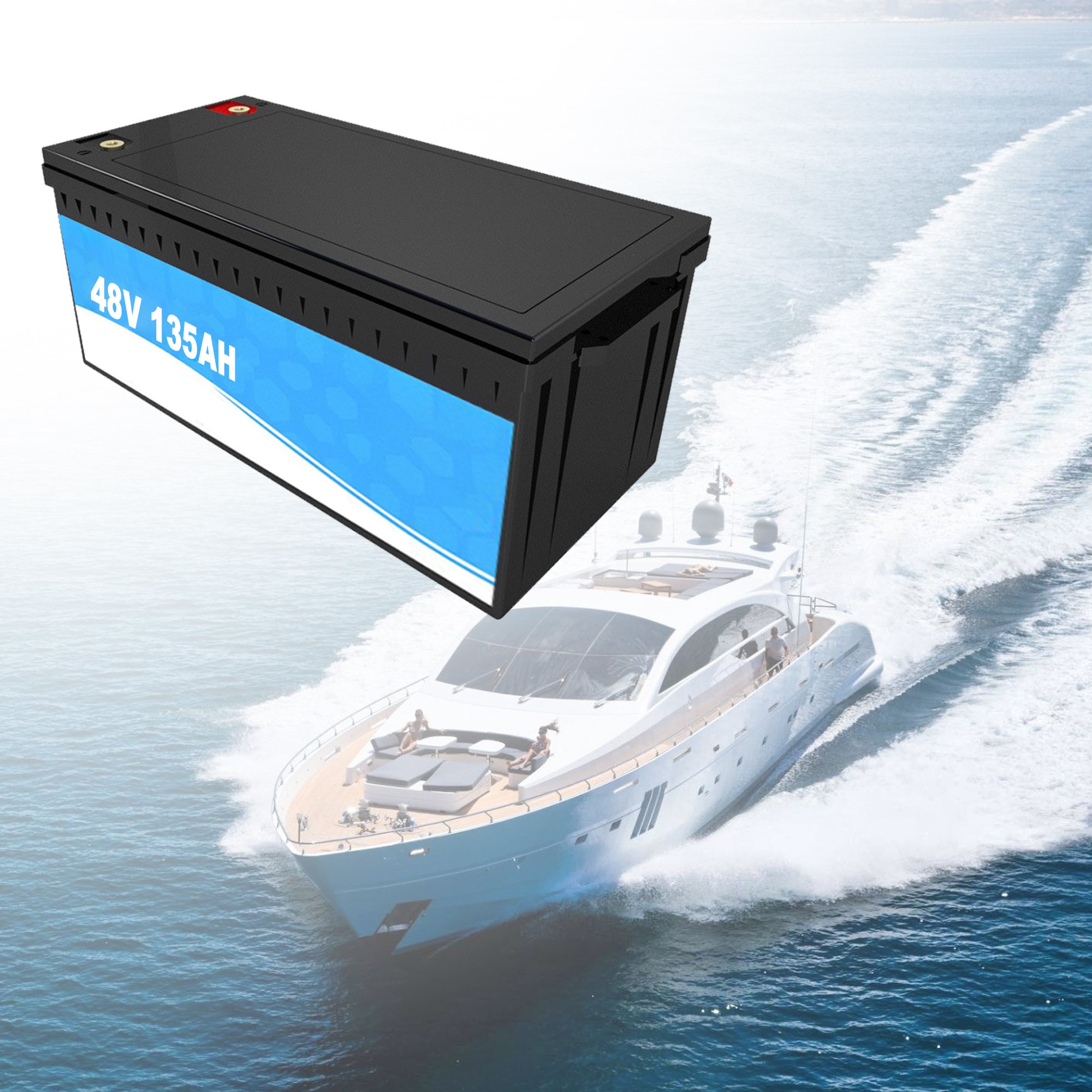 Yuhao 48V 51.2V LiFePo4 Golf Cart Batteries Electric LFP 100ah 105ah 135ah Lithium Ion Battery Pack