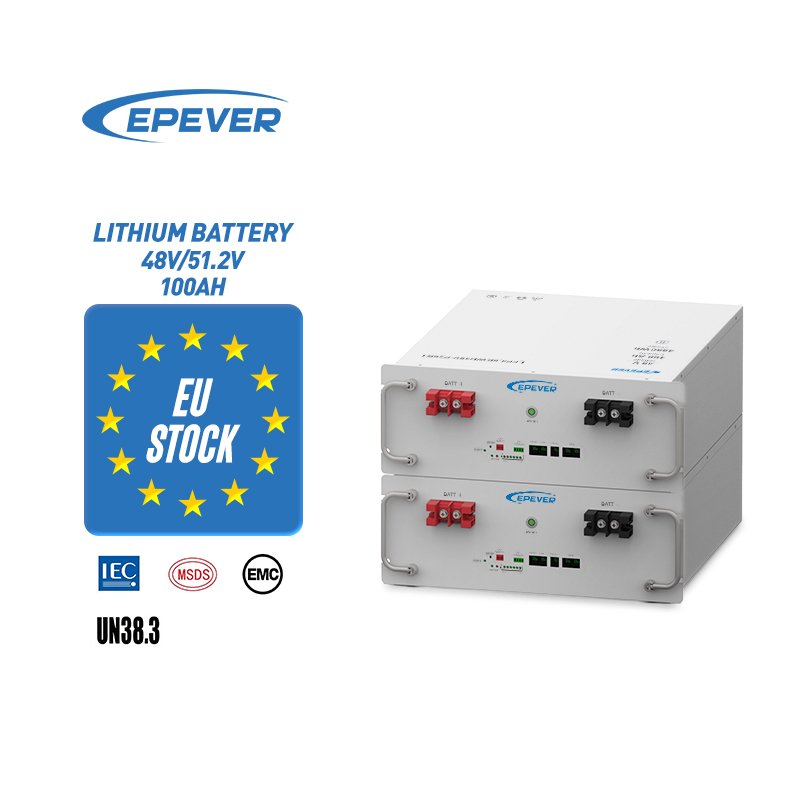 Epever EU Stock Home Energy Storage Lithium Battery Pack Lithium Ion 100ah 200ah Lifepo4 Battery For Solar System
