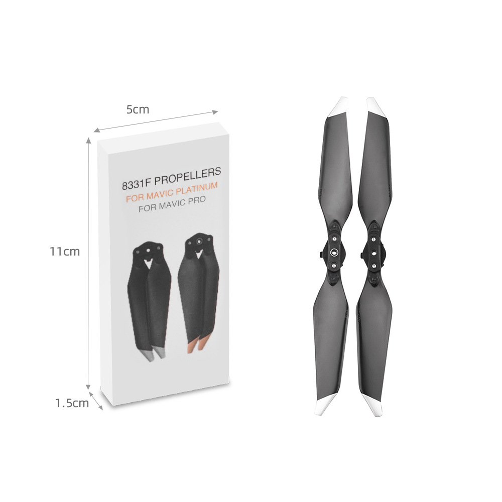 In stock for DJI Mavic Propeller Blades Mavic Pro Quick Release Propellers 8331 8331F Platinum Noise Reduction Propellers