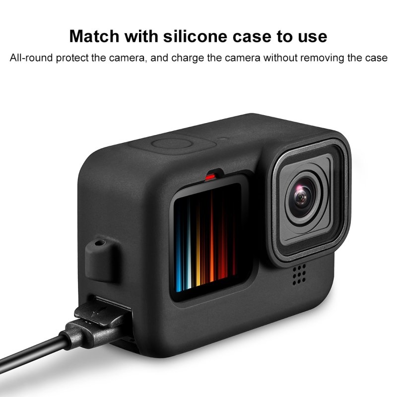 Cheap PULUZ Camera Battery Protector Case Camera Accessories Side Interface Cover for GoPro HERO12 Black 11 10 9