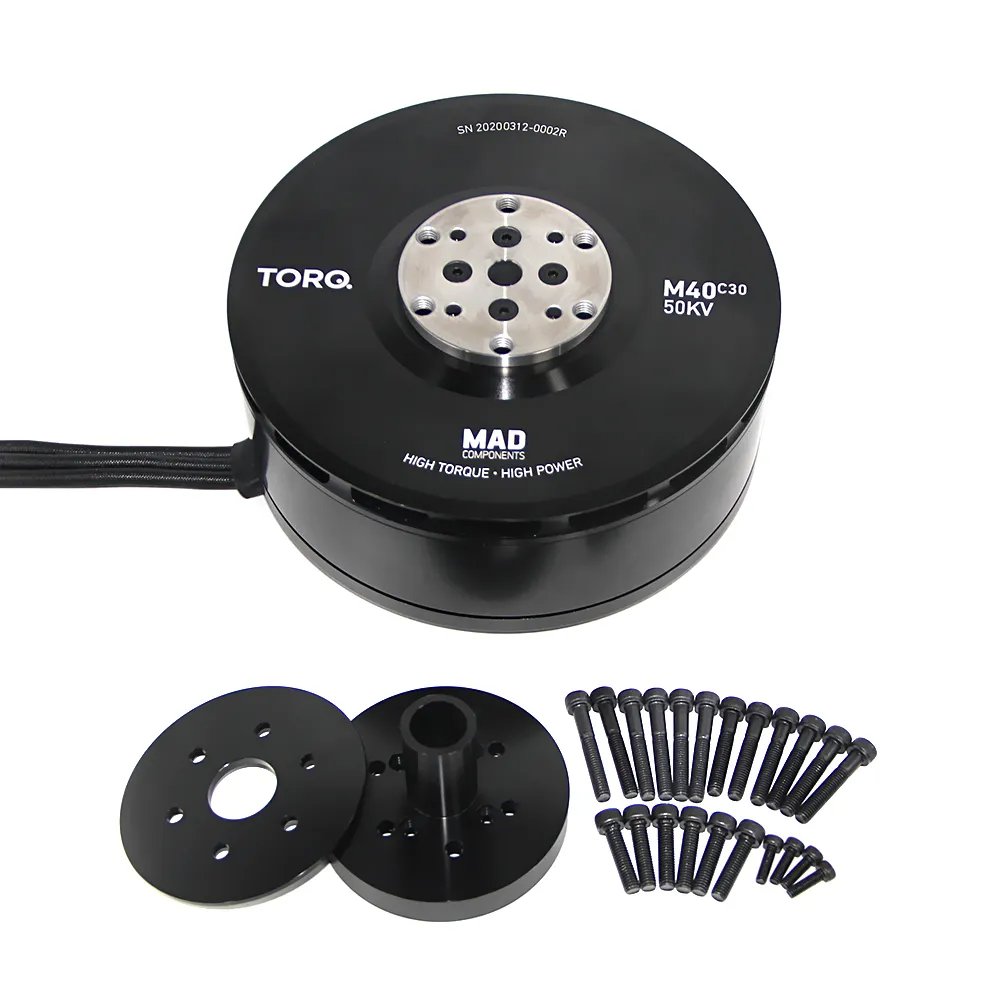 MAD TORQ M40C30 50KV V2.1 Brushless Motor For Paramotor UAV Drone Motor For Agricultural Use Brushless Motor ESC Lipo Battery