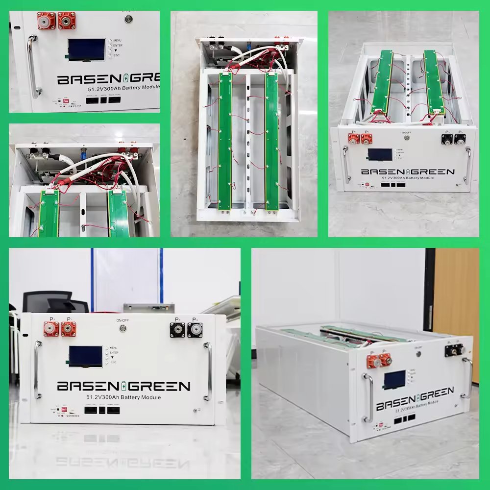 BASEN lifepo4 case 230ah 280ah 304ah 10kwh 15kwh with bms home solar energy storage battery box LiFePO4 battery