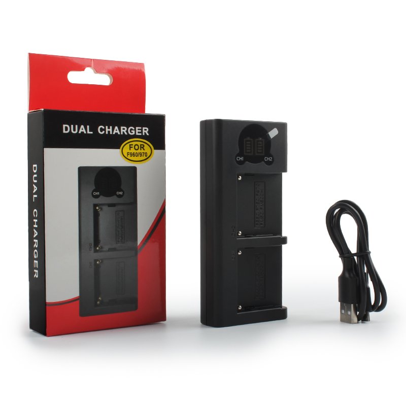 NP-F970 Smart Digital Dual Rechargeable Battery Charger for Sony CCD-SC55 TR516 TR716 TR818 TR910 TR917 Cameras