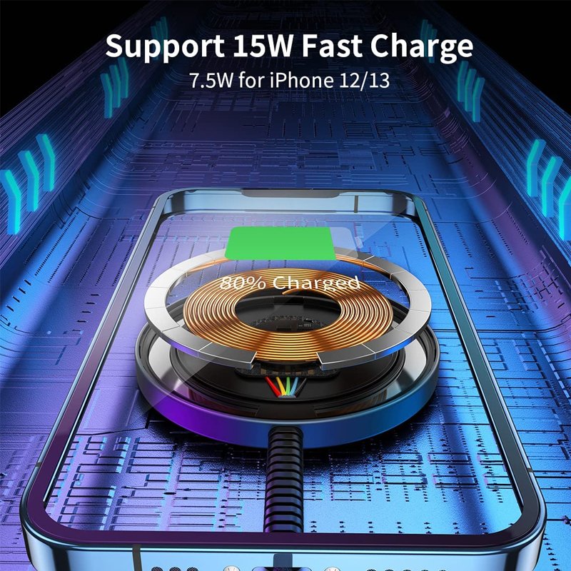 Wholesale Wireless Charger Pad 15W Magnetic Fast Charing Pad Top Selling Products 2022 Portable Induction Adapter