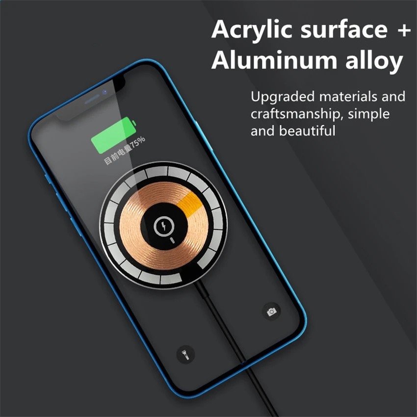 Wholesale Wireless Charger Pad 15W Magnetic Fast Charing Pad Top Selling Products 2022 Portable Induction Adapter