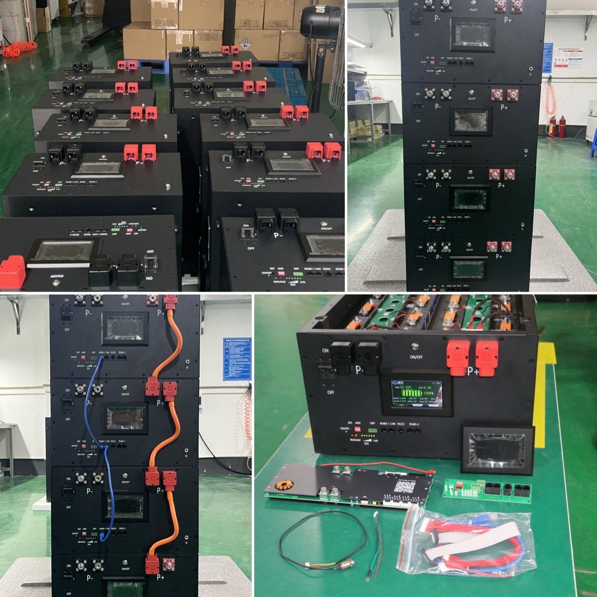 YIXIANG EU Stock Diy Case 48V 280Ah Lifepo4 Metal Box 15kwh Solar Energy System Diy Kit Lifepo4 Battery Box
