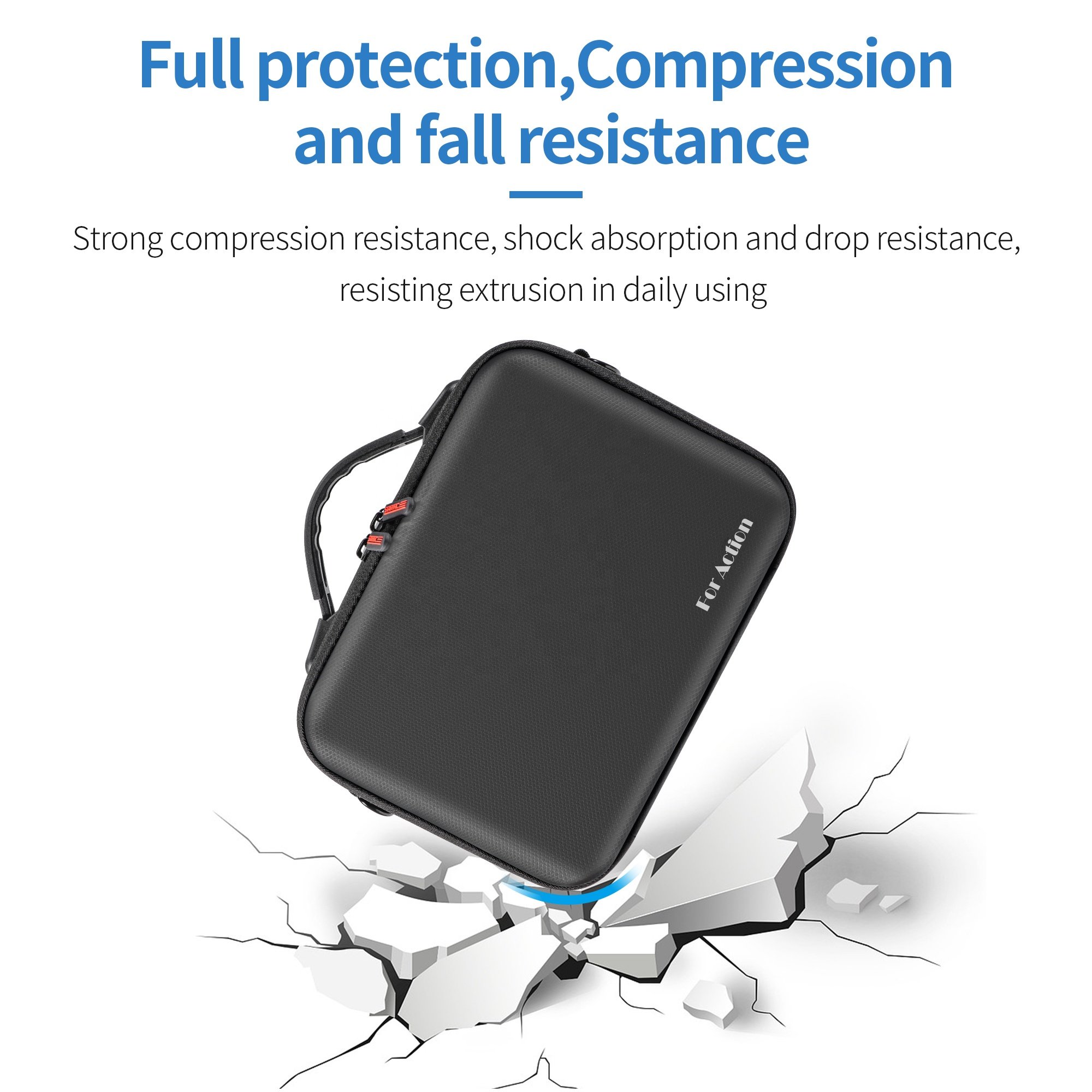 STARTRC Camera Combo Hand case-Portable Storage Travel Case for DJI Action 3 DJI Action 4 Power Combo Action camera Accessories