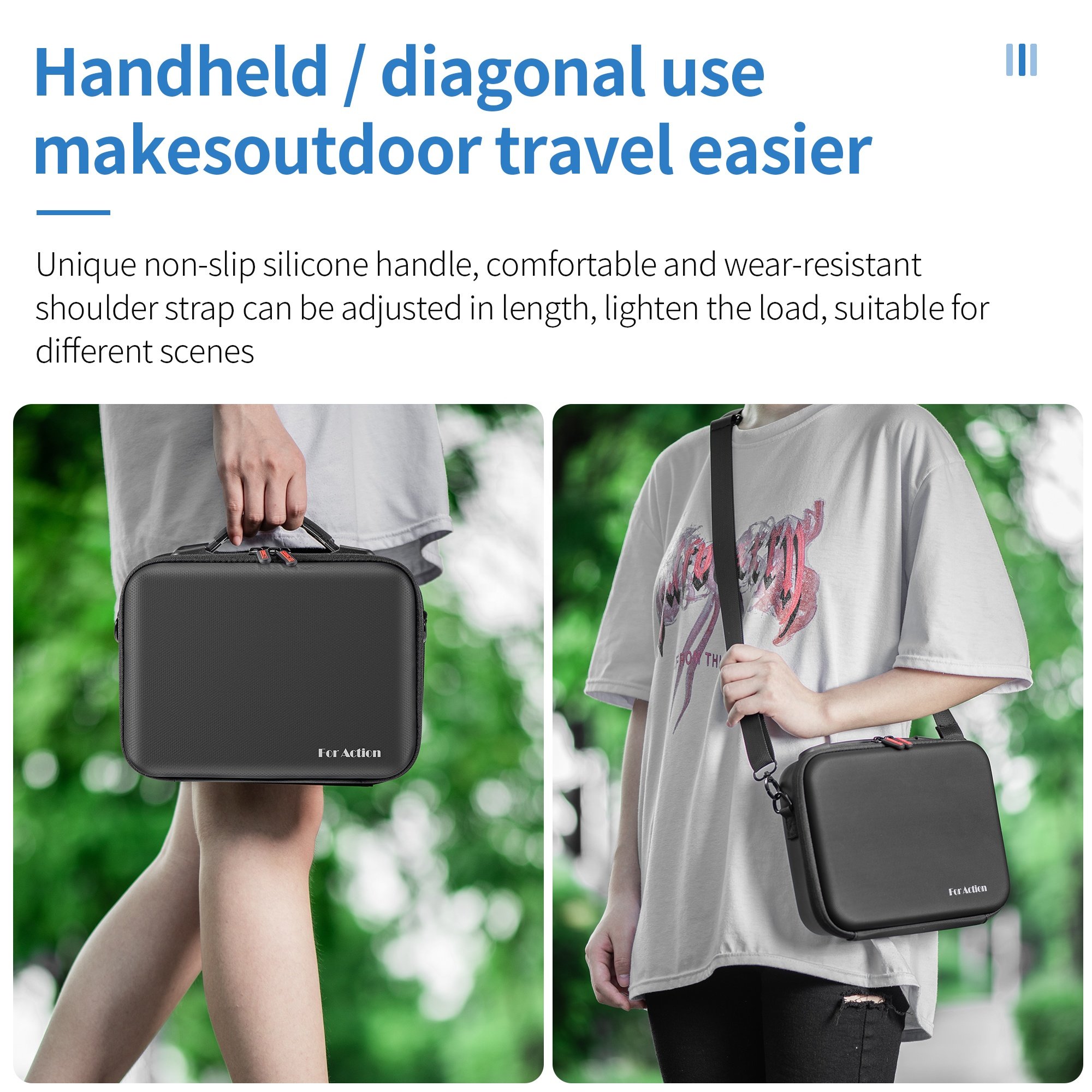 STARTRC Camera Combo Hand case-Portable Storage Travel Case for DJI Action 3 DJI Action 4 Power Combo Action camera Accessories