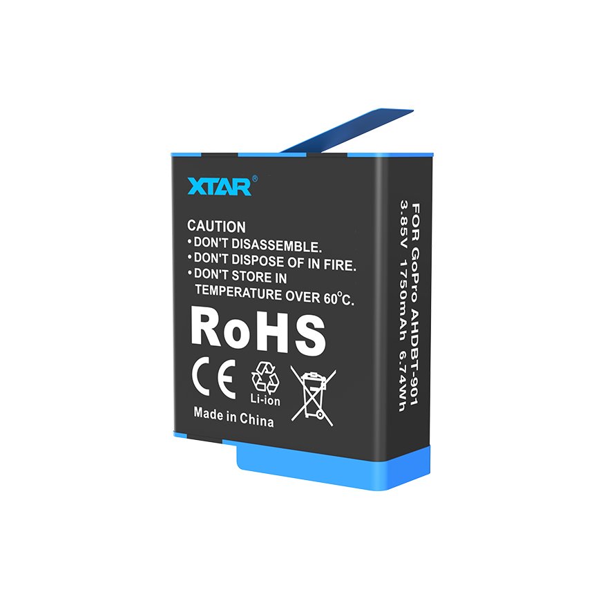 3.85v 1750mah Rechargeable Battery Action Camera Battery For Gopro Hero 9 10 Black Sports Camera Accessory