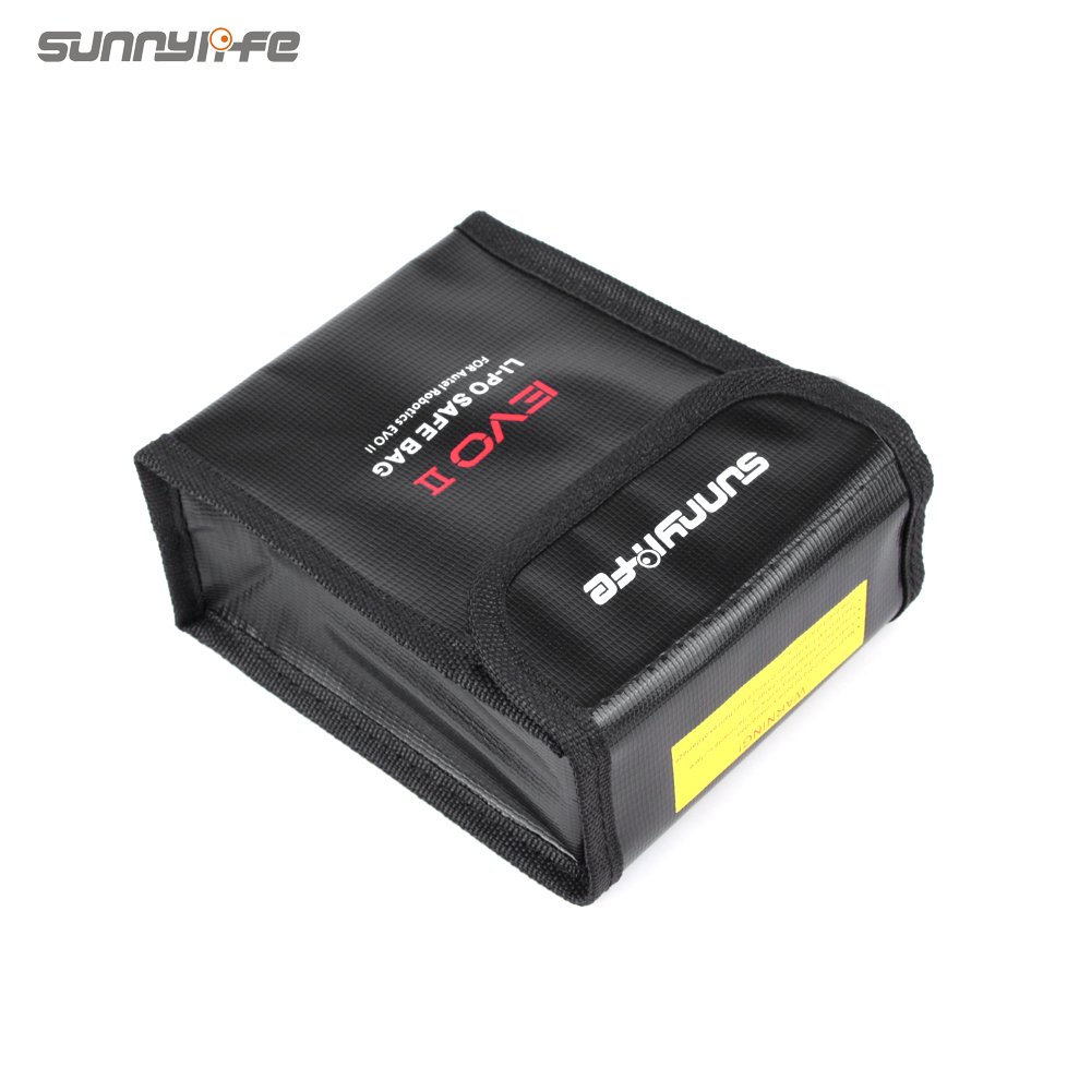 Sunnylife Autel Robotics EVO II drone Accessories Explosion-proof Battery Safe Bag Protective Storage Bag for 3pcs batteries
