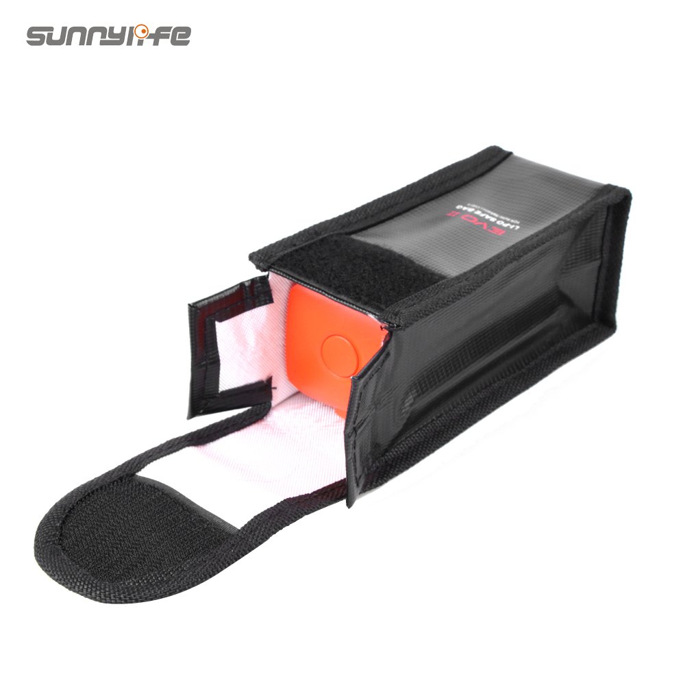 Sunnylife Autel Robotics EVO II drone Accessories Explosion-proof Battery Safe Bag Protective Storage Bag for 3pcs batteries