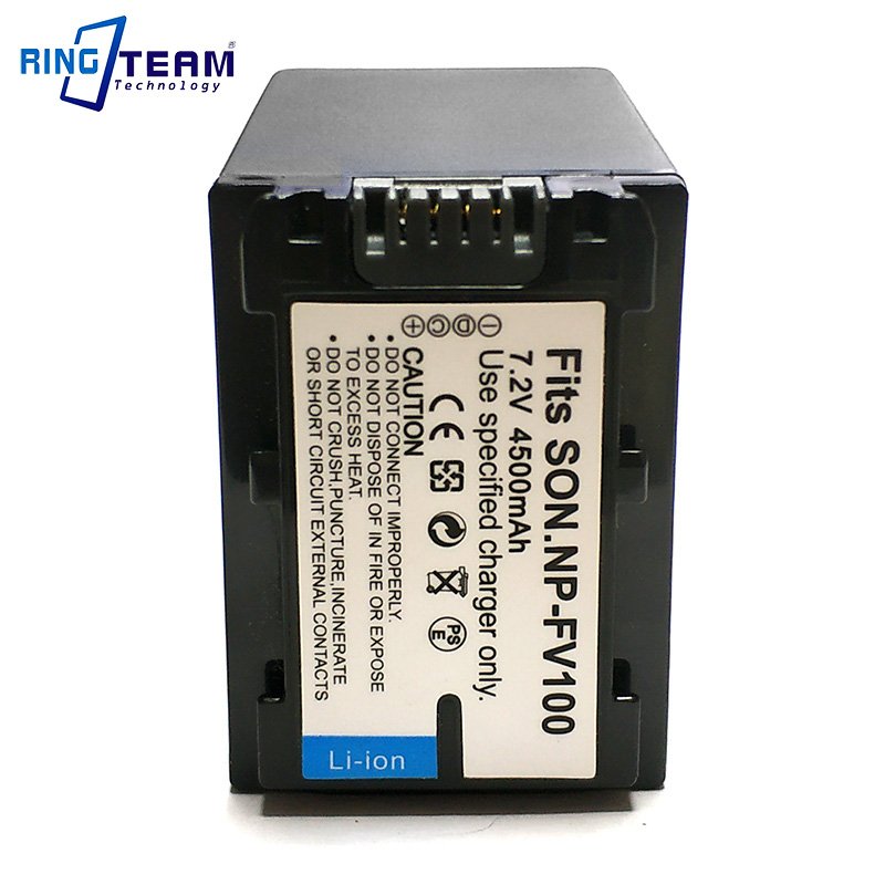 NPFV100 Lithium Ion Battery Pack NP-FV100 for Sony DCR-SR15 HDR-TG1 HDR-TG3E HDR-TG5 Cameras CE Stock Li-ion Rechargeable 7.2V