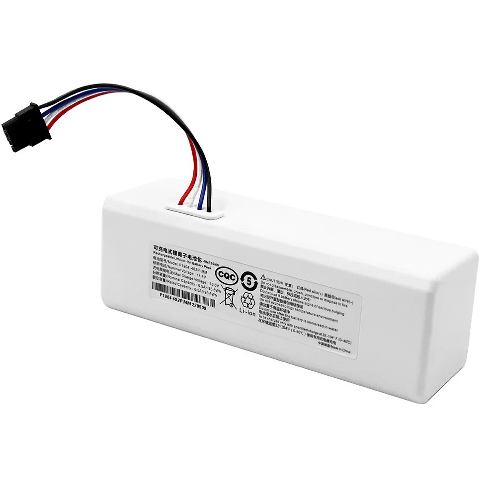 Fit For Xiaomi Robot Vacuum cleaner battery Mop For Mijia STYTJ01ZHM Parts of Water Tank Dustbin Battery 2600mAh P1904-4S1P-MM