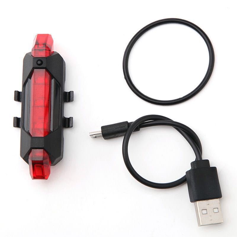 AT Hot sales led bicycle accessories front rear and back USB rechargeable waterproof mountain Sport Plastic Bike Light