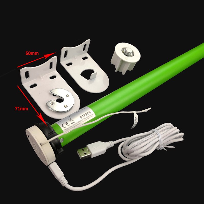 Dooya DM25mm Li Battery Rechargeable Roller Blind Electric Tubular DM25LEU-1.1N with Smart Control Motor for Curtain