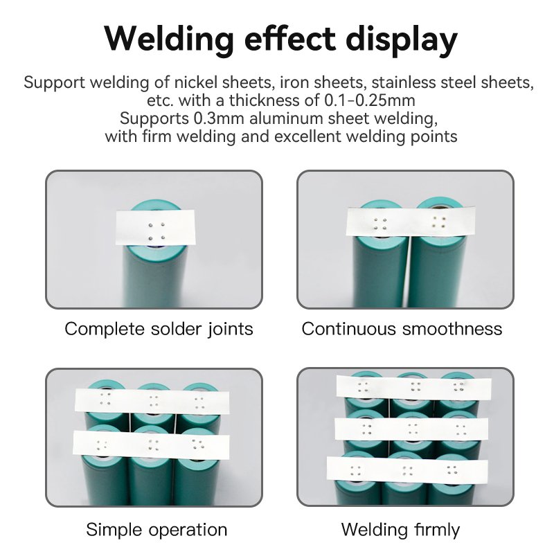 Awithz 0.25mm Nickel Sheet 5000mAh Mini Portable Lithium Welding Machine Battery Spot Welder for Phone Repair 18650 Battery DIY